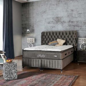 Fluffy Pedli Torba ve Mini Paket Yaylı Omurga Destekli Yatak Seti